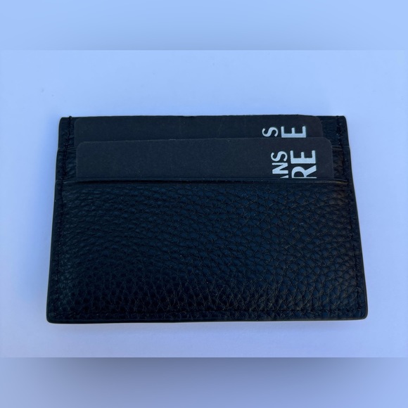 Versace Jeans Couture Logo Black Leather Card Holder - Picture 2 of 7